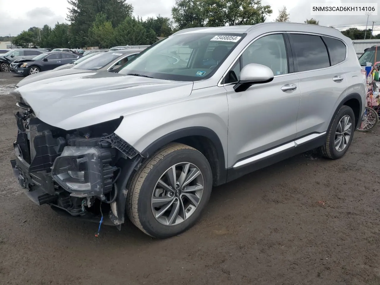 5NMS3CAD6KH114106 2019 Hyundai Santa Fe Sel