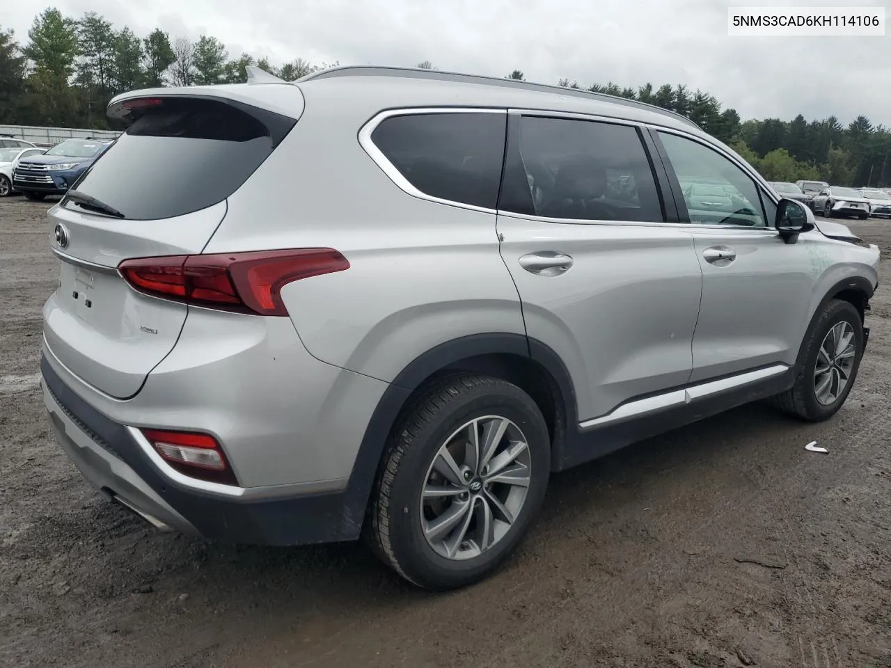 2019 Hyundai Santa Fe Sel VIN: 5NMS3CAD6KH114106 Lot: 73488054