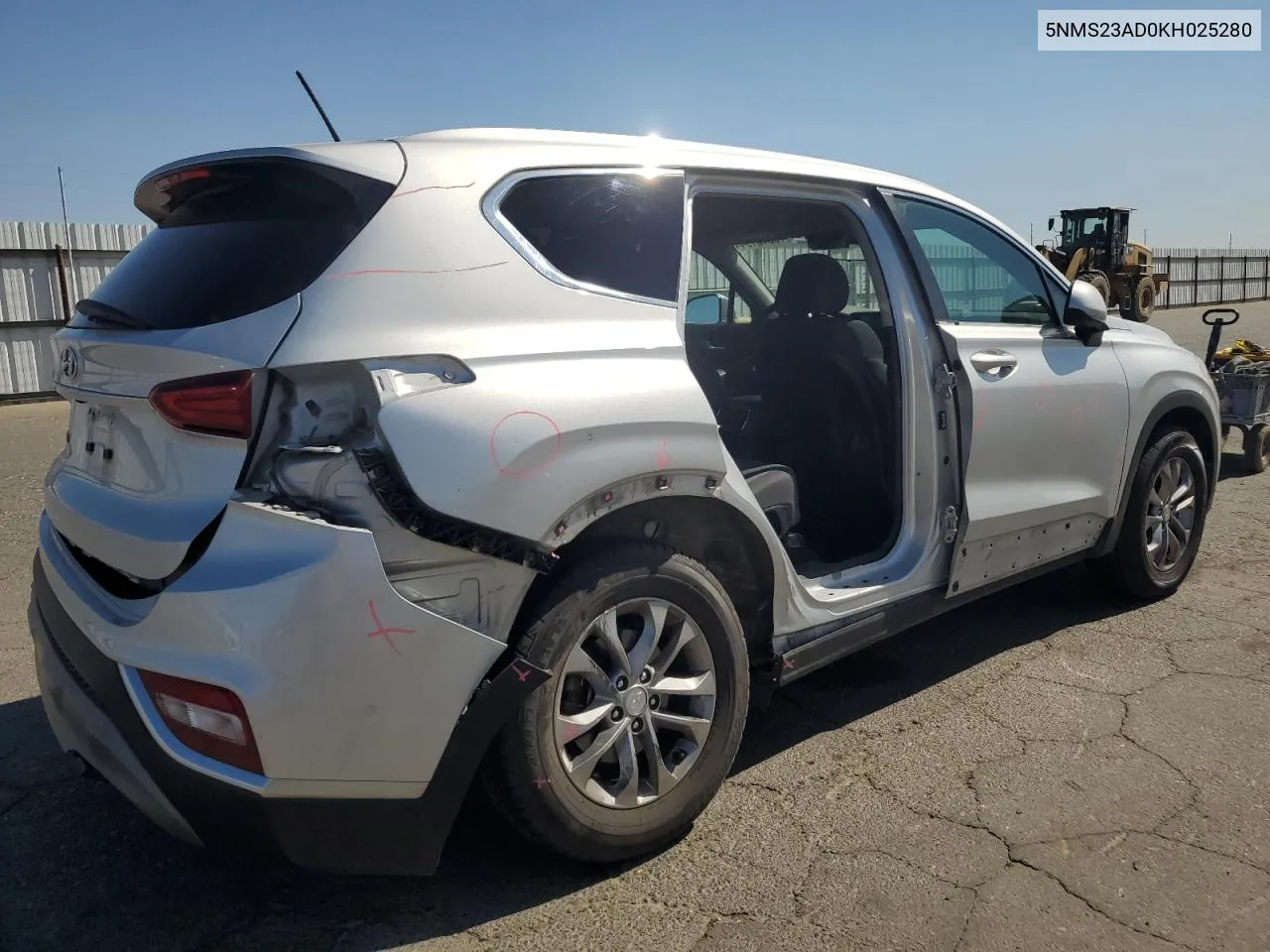 5NMS23AD0KH025280 2019 Hyundai Santa Fe Se