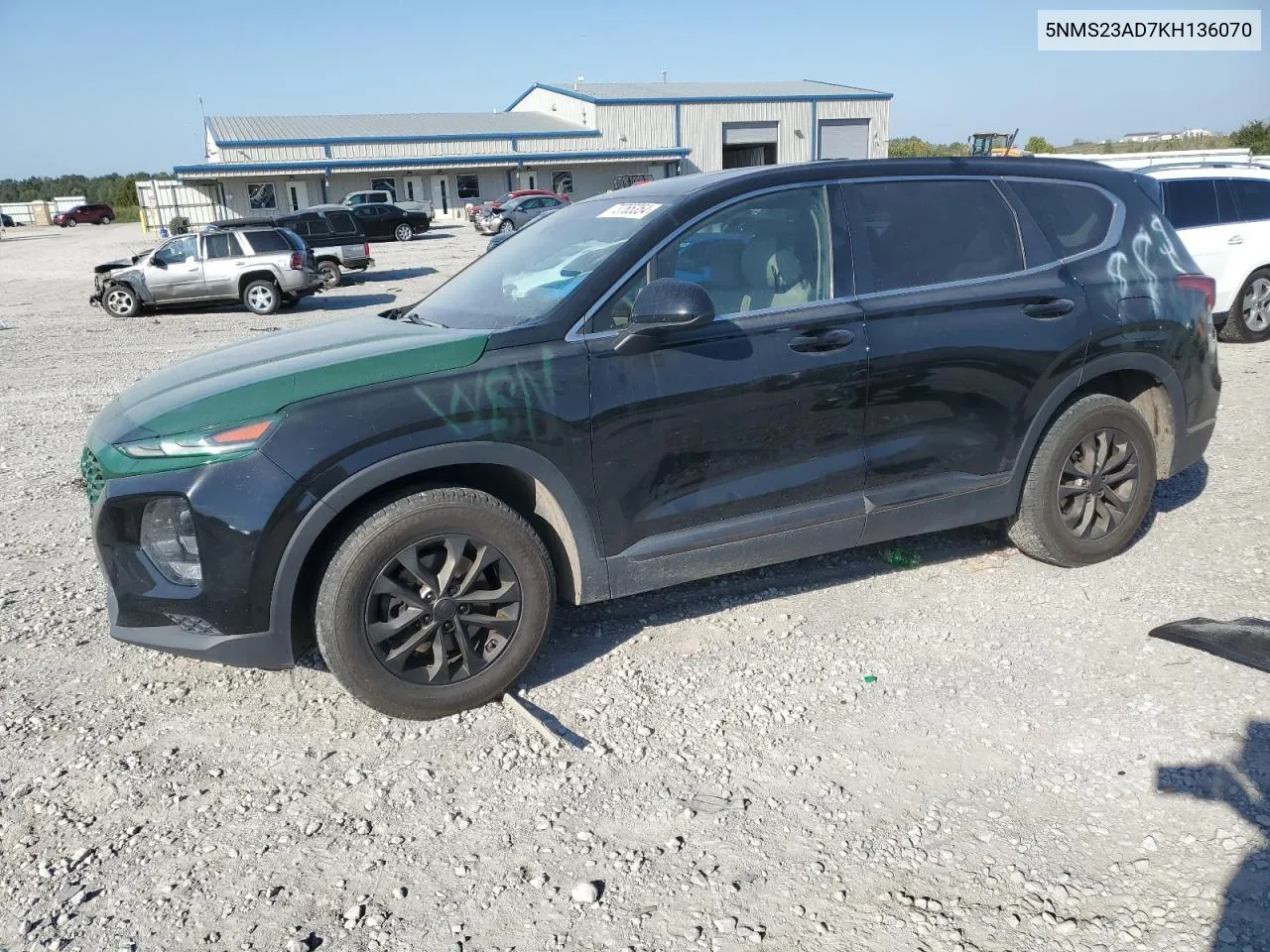 5NMS23AD7KH136070 2019 Hyundai Santa Fe Se