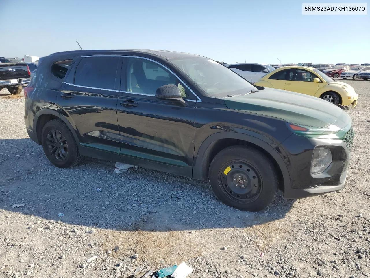 5NMS23AD7KH136070 2019 Hyundai Santa Fe Se