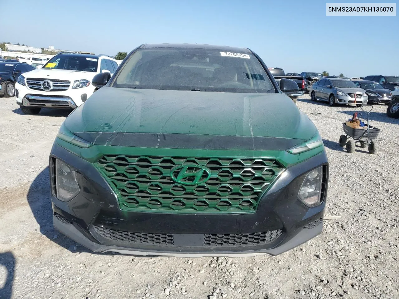 5NMS23AD7KH136070 2019 Hyundai Santa Fe Se