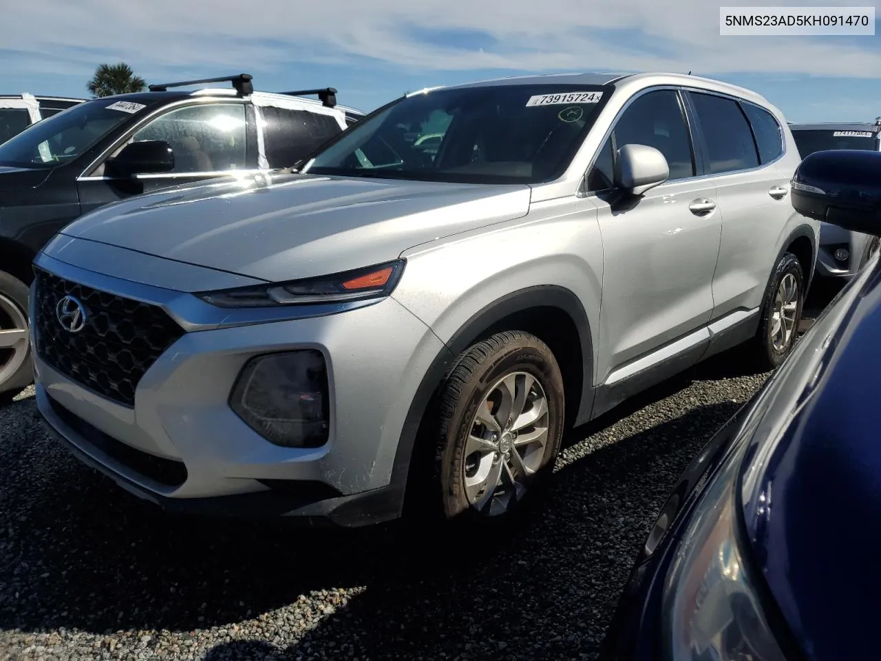 5NMS23AD5KH091470 2019 Hyundai Santa Fe Se