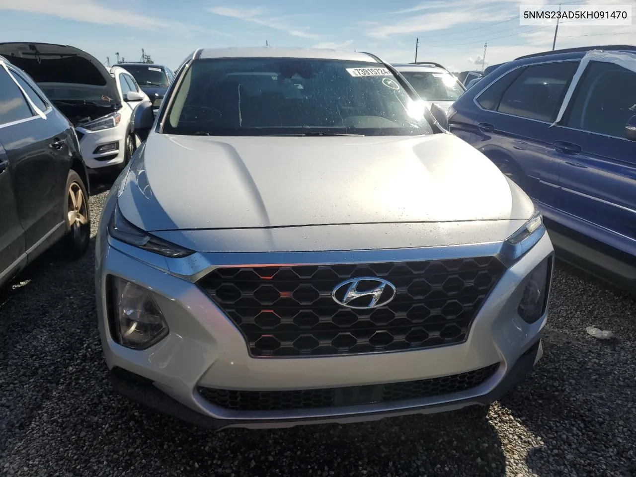 5NMS23AD5KH091470 2019 Hyundai Santa Fe Se