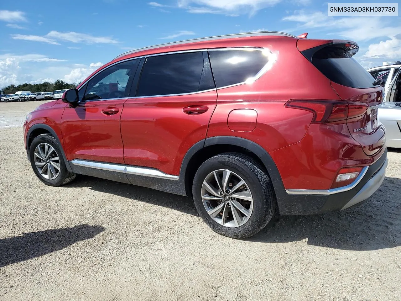 5NMS33AD3KH037730 2019 Hyundai Santa Fe Sel