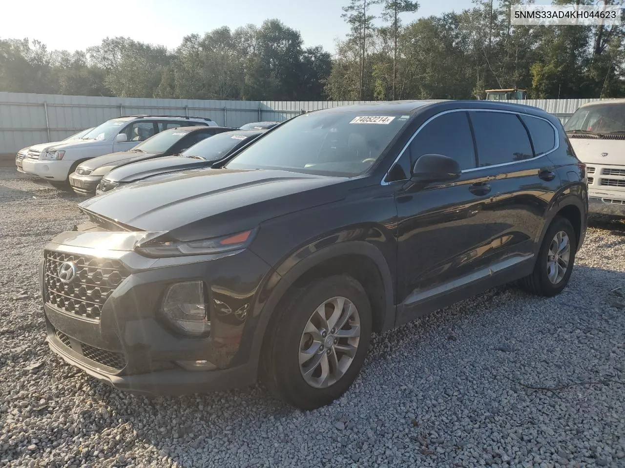 2019 Hyundai Santa Fe Sel VIN: 5NMS33AD4KH044623 Lot: 74052214