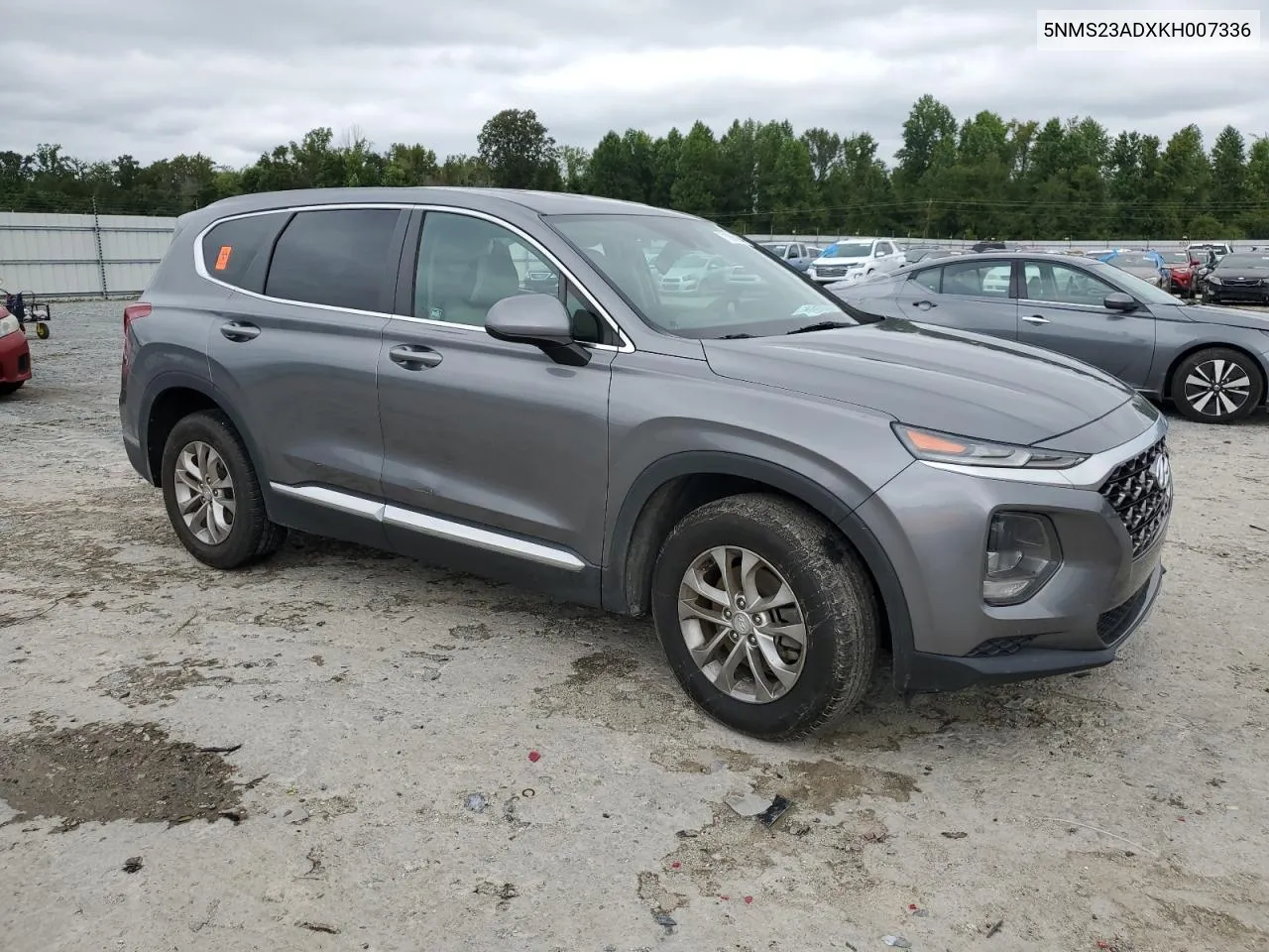 2019 Hyundai Santa Fe Se VIN: 5NMS23ADXKH007336 Lot: 74442094