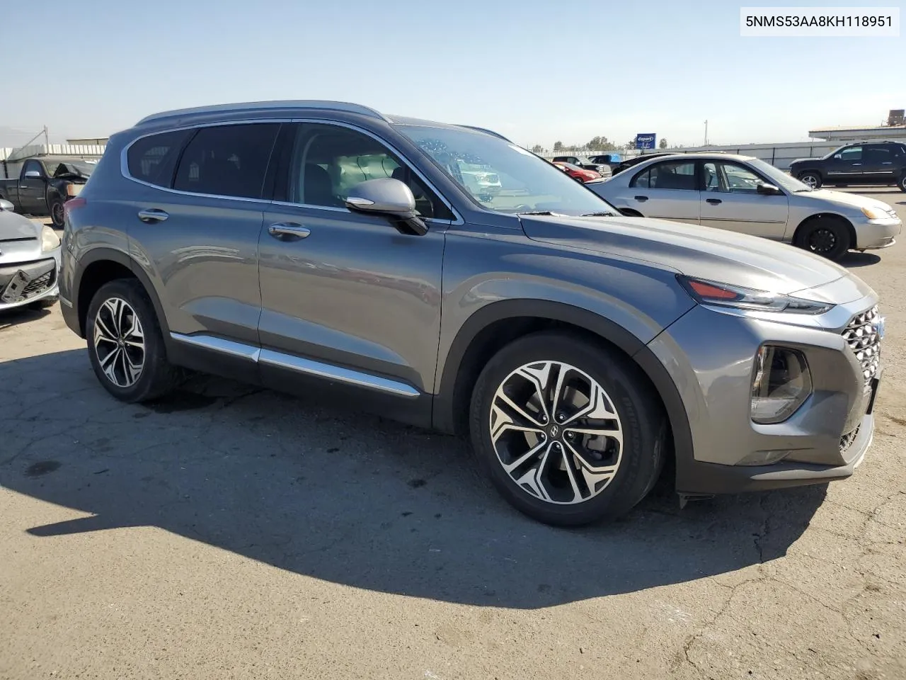 2019 Hyundai Santa Fe Limited VIN: 5NMS53AA8KH118951 Lot: 74625594