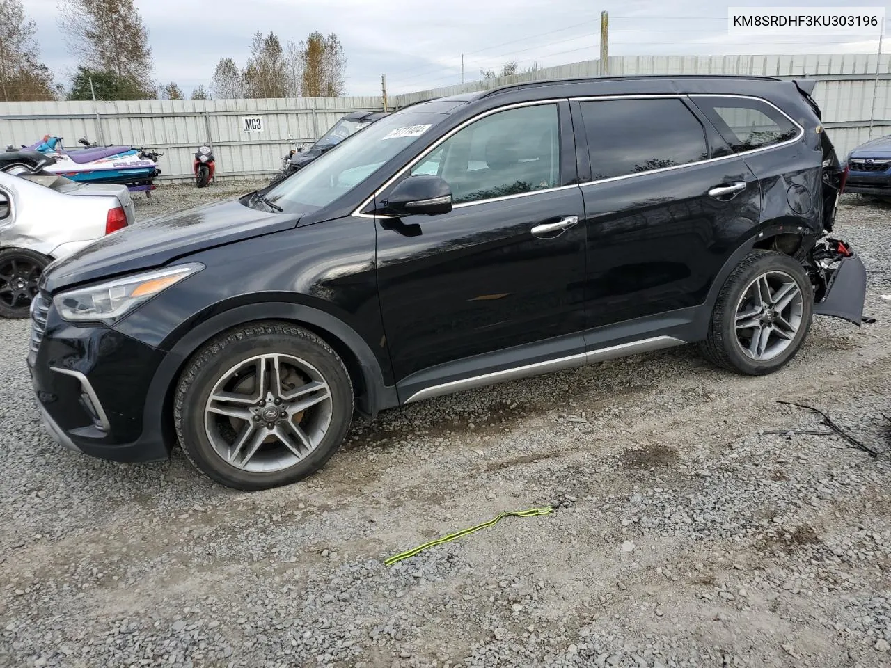 2019 Hyundai Santa Fe Xl Se Ultimate VIN: KM8SRDHF3KU303196 Lot: 74771404