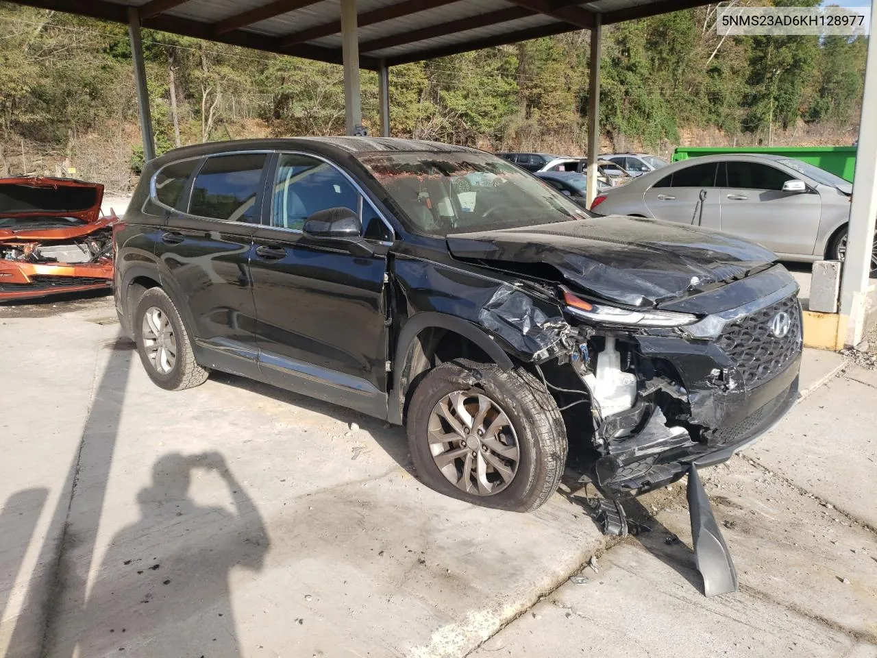 2019 Hyundai Santa Fe Se VIN: 5NMS23AD6KH128977 Lot: 74906554