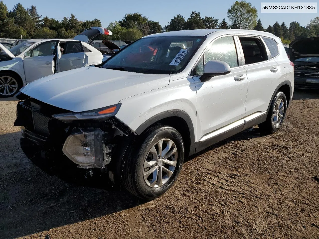 5NMS2CAD1KH131835 2019 Hyundai Santa Fe Se