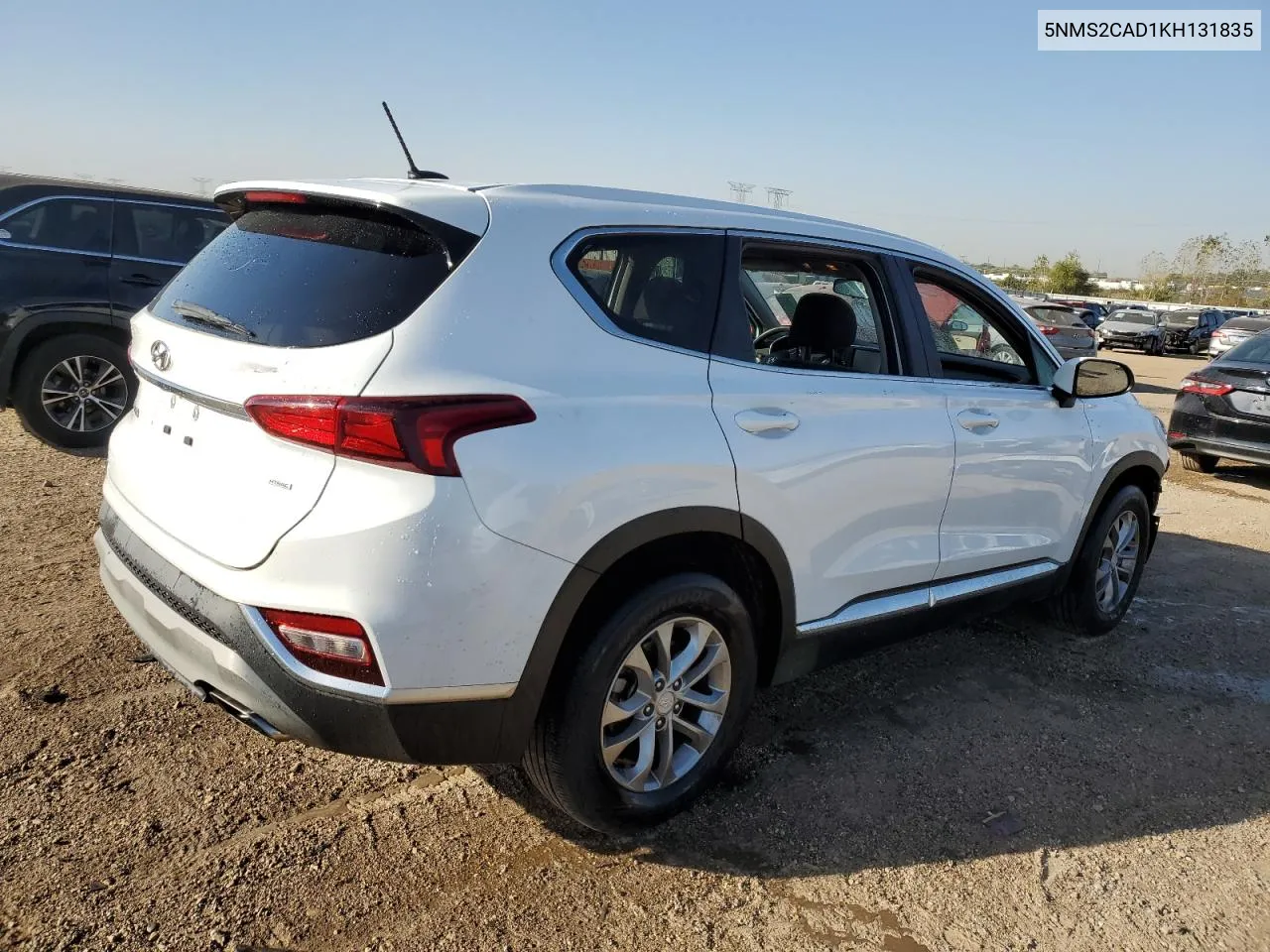 5NMS2CAD1KH131835 2019 Hyundai Santa Fe Se