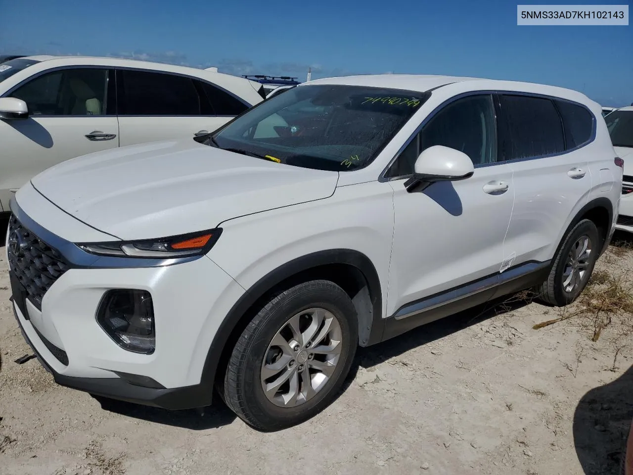 2019 Hyundai Santa Fe Sel VIN: 5NMS33AD7KH102143 Lot: 74990794