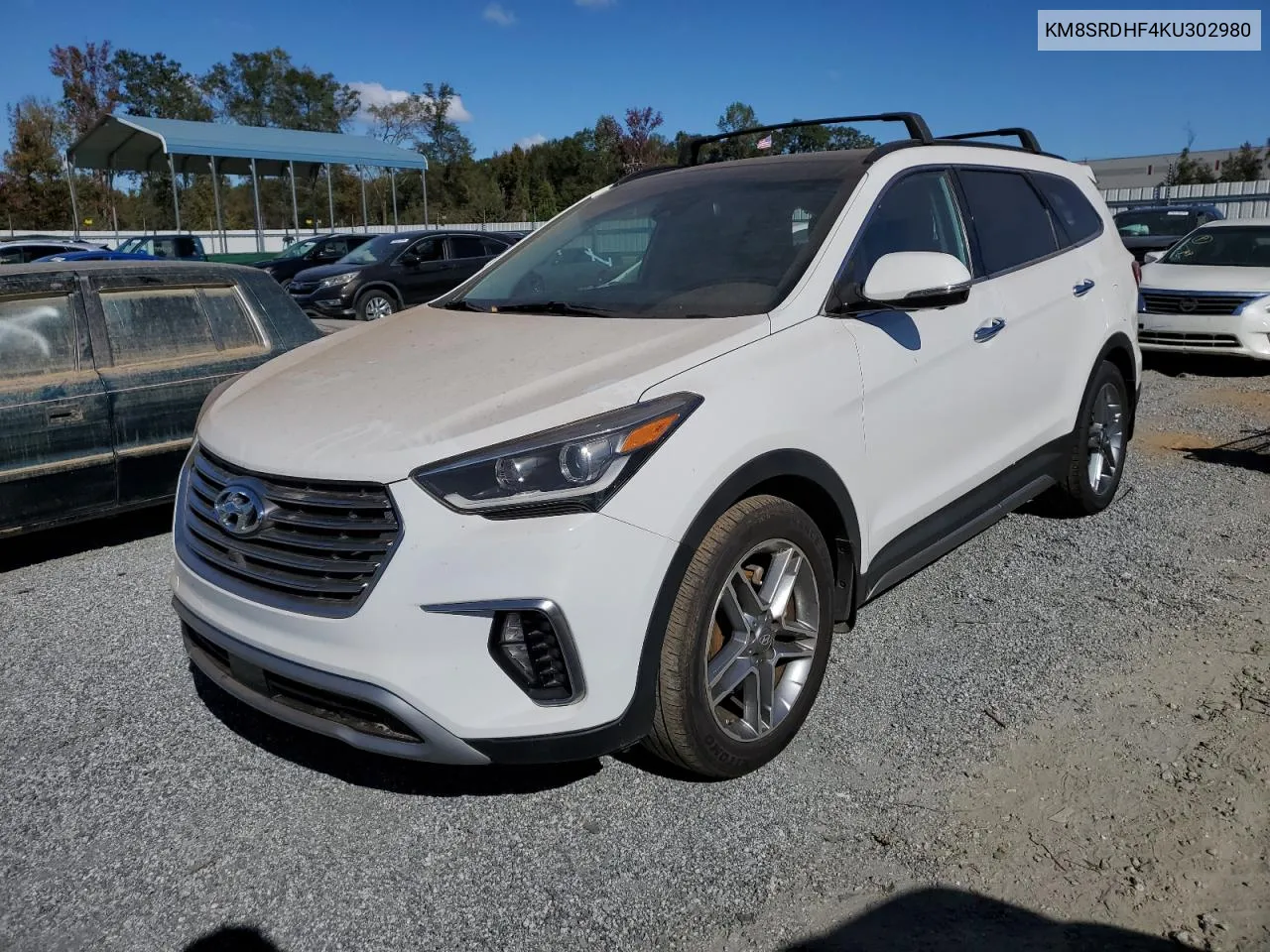 2019 Hyundai Santa Fe Xl Se Ultimate VIN: KM8SRDHF4KU302980 Lot: 75105694