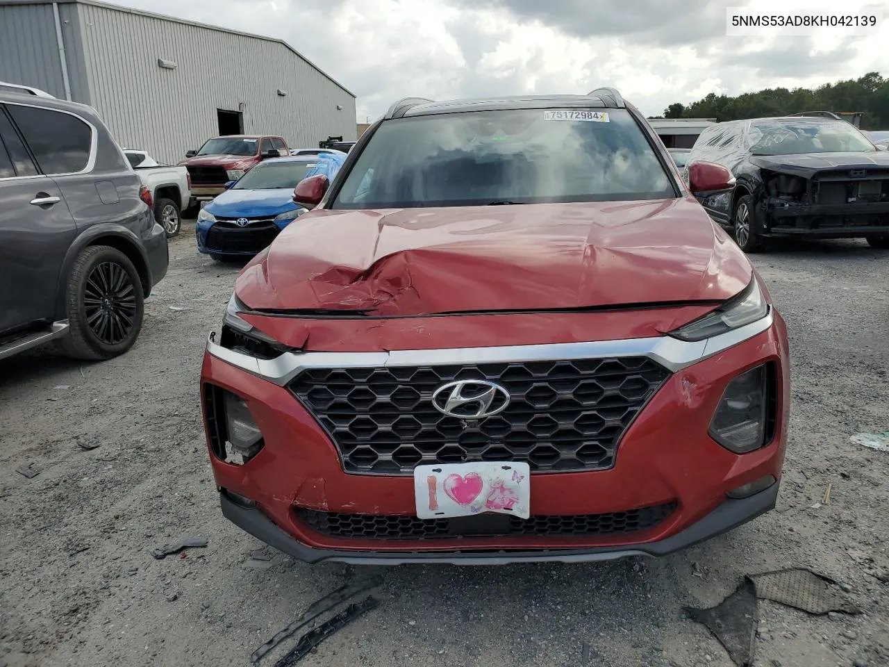 2019 Hyundai Santa Fe Limited VIN: 5NMS53AD8KH042139 Lot: 75172984