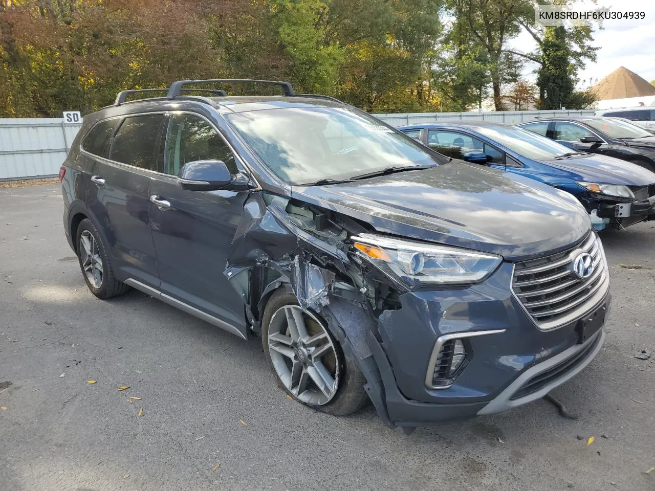 2019 Hyundai Santa Fe Xl Se Ultimate VIN: KM8SRDHF6KU304939 Lot: 75220344