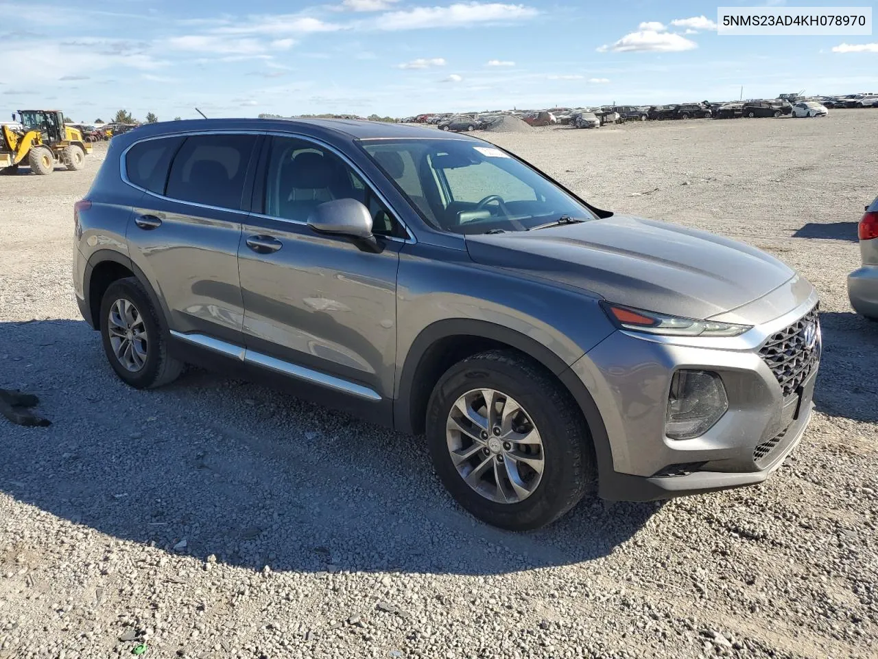 2019 Hyundai Santa Fe Se VIN: 5NMS23AD4KH078970 Lot: 75223324