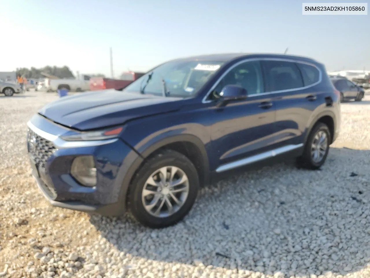 2019 Hyundai Santa Fe Se VIN: 5NMS23AD2KH105860 Lot: 75248624