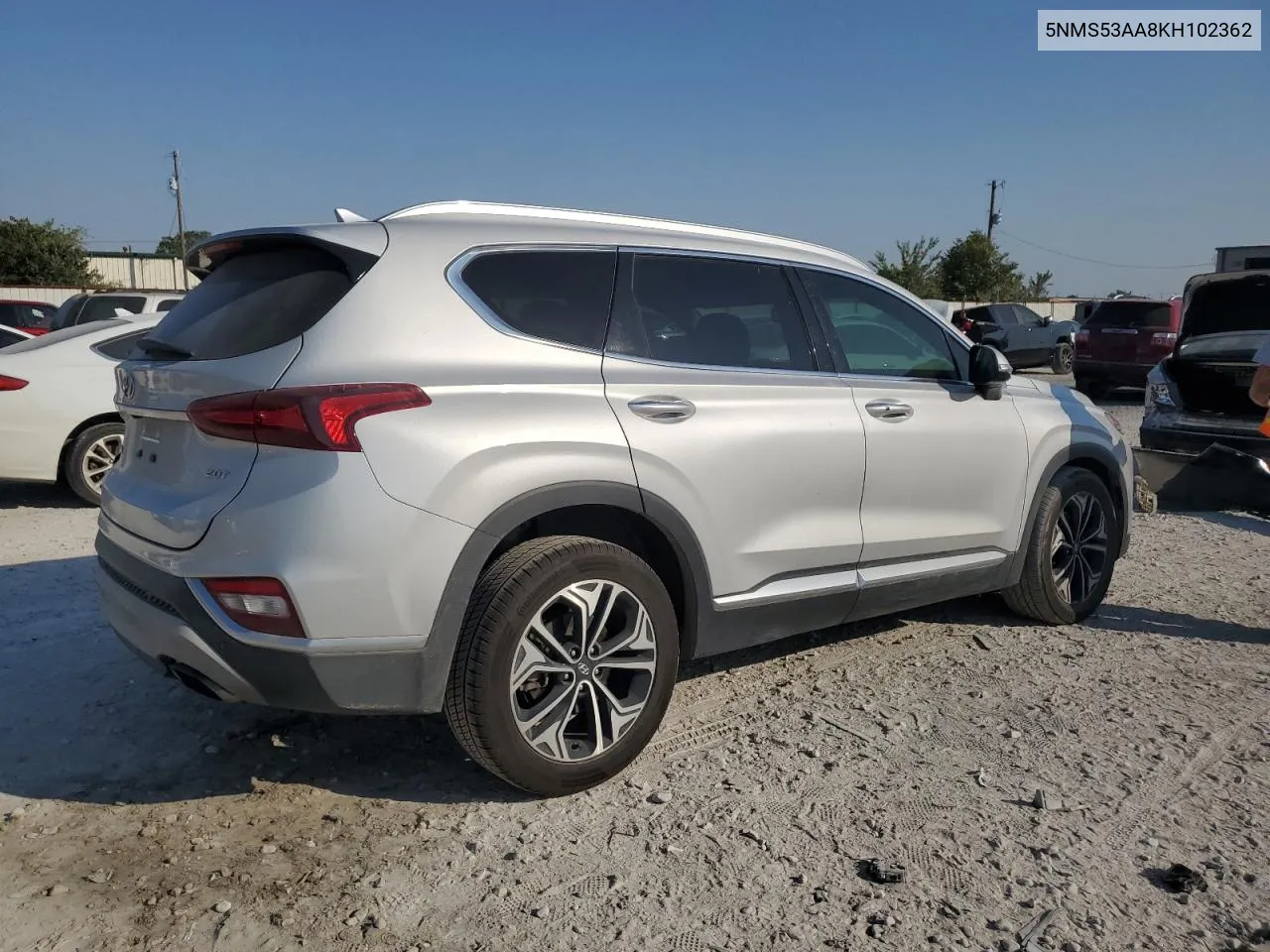 2019 Hyundai Santa Fe Limited VIN: 5NMS53AA8KH102362 Lot: 75328444