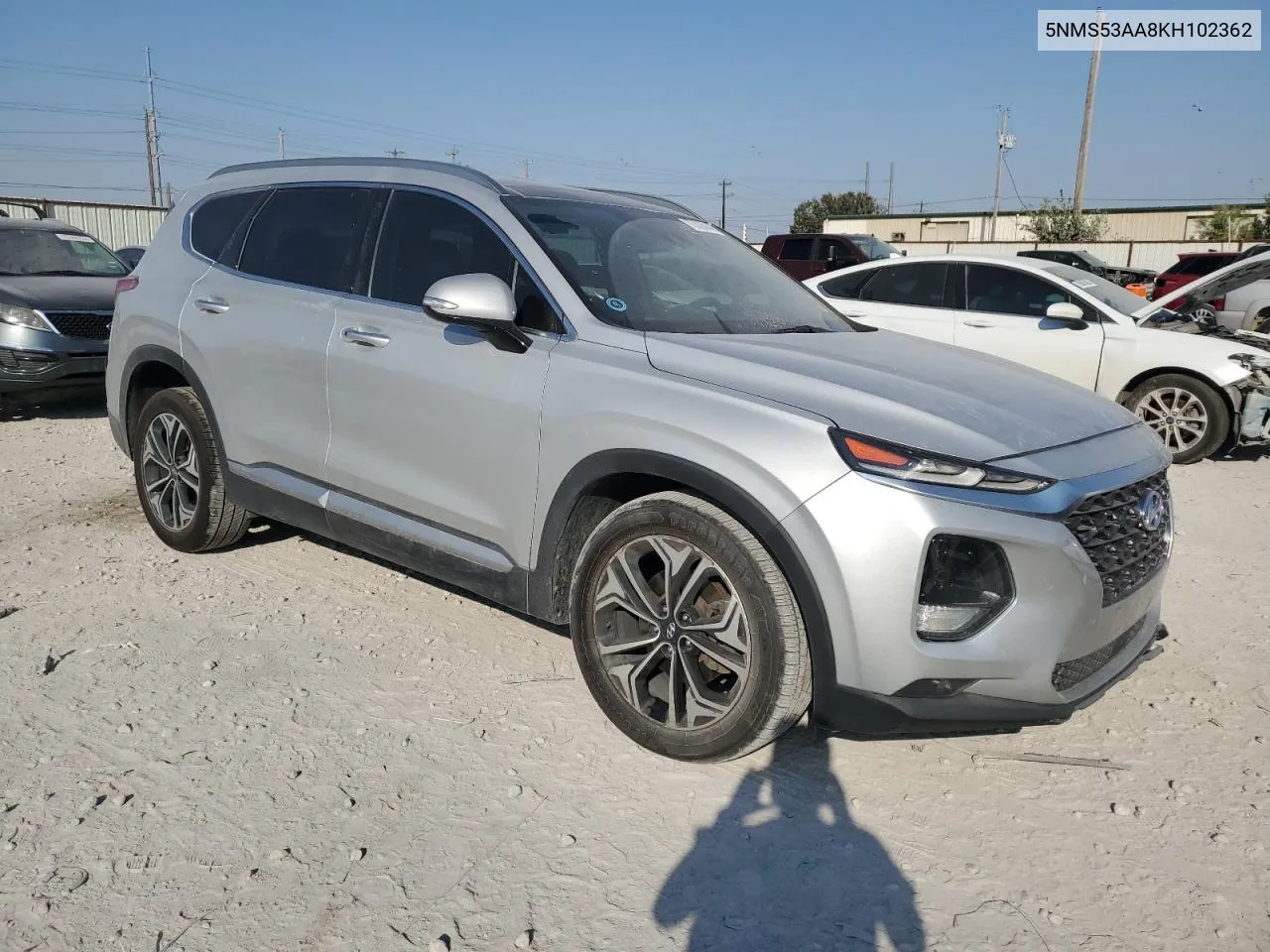 2019 Hyundai Santa Fe Limited VIN: 5NMS53AA8KH102362 Lot: 75328444