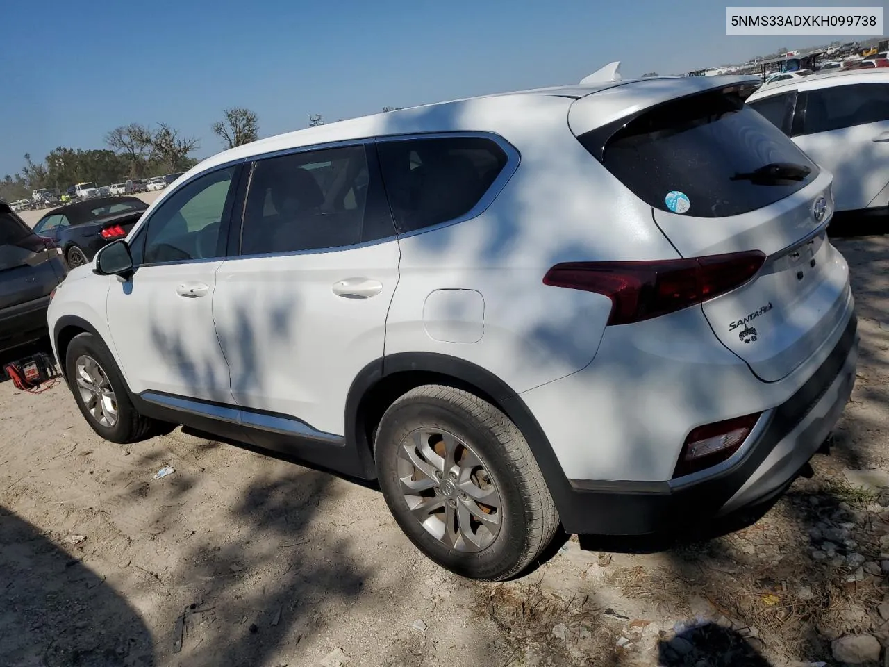 2019 Hyundai Santa Fe Sel VIN: 5NMS33ADXKH099738 Lot: 75398944