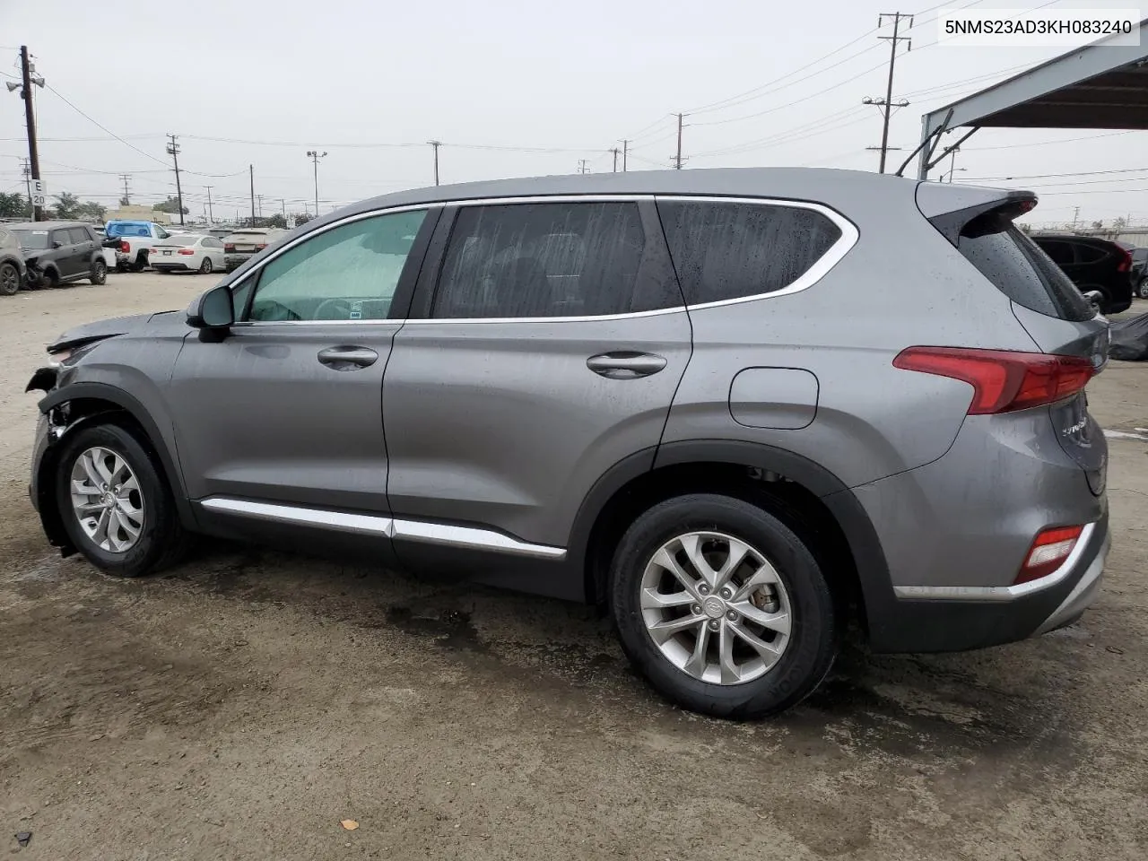 2019 Hyundai Santa Fe Se VIN: 5NMS23AD3KH083240 Lot: 75470044