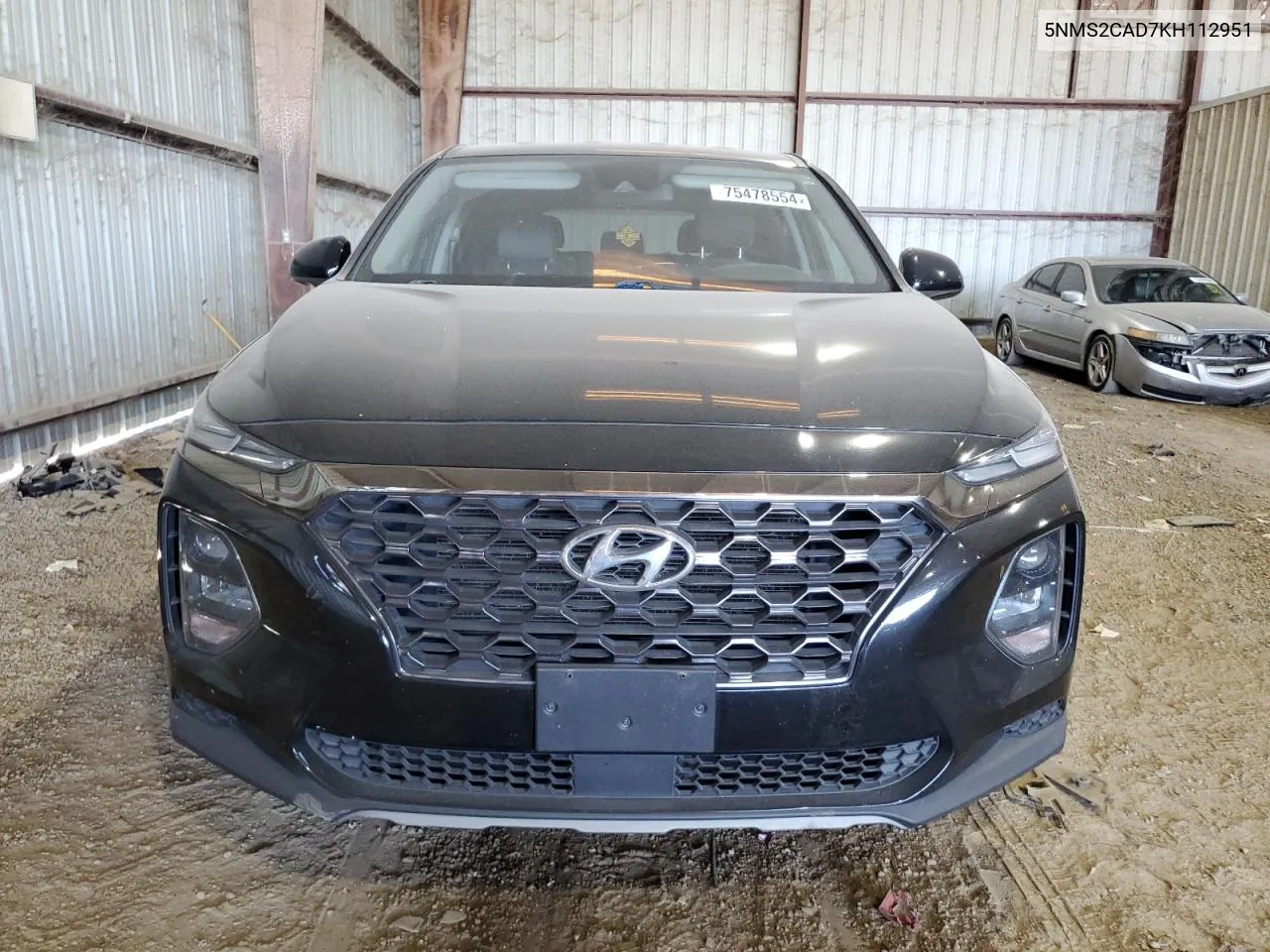 2019 Hyundai Santa Fe Se VIN: 5NMS2CAD7KH112951 Lot: 75478554