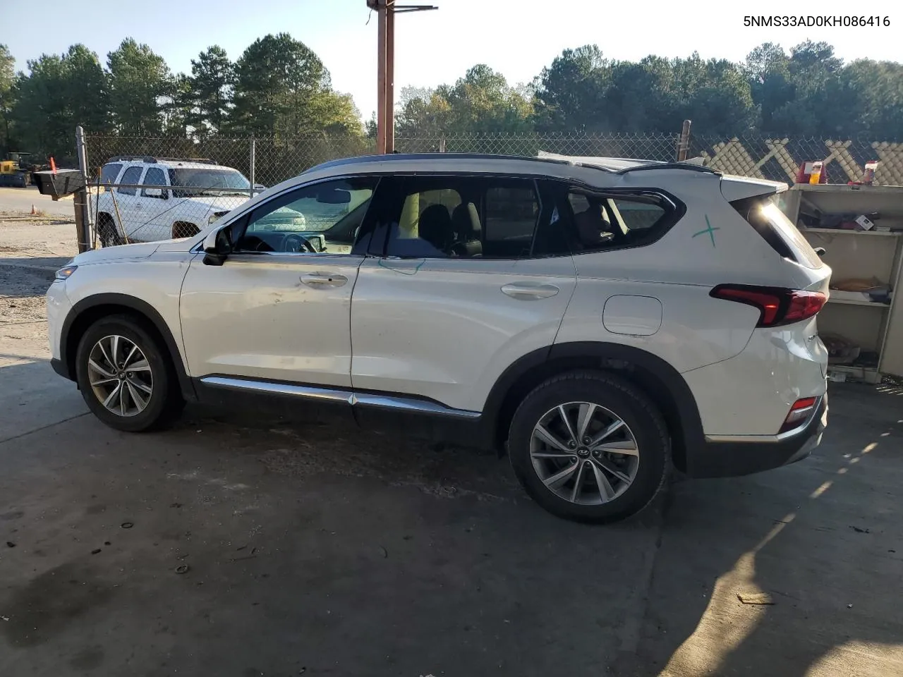 2019 Hyundai Santa Fe Sel VIN: 5NMS33AD0KH086416 Lot: 75533284