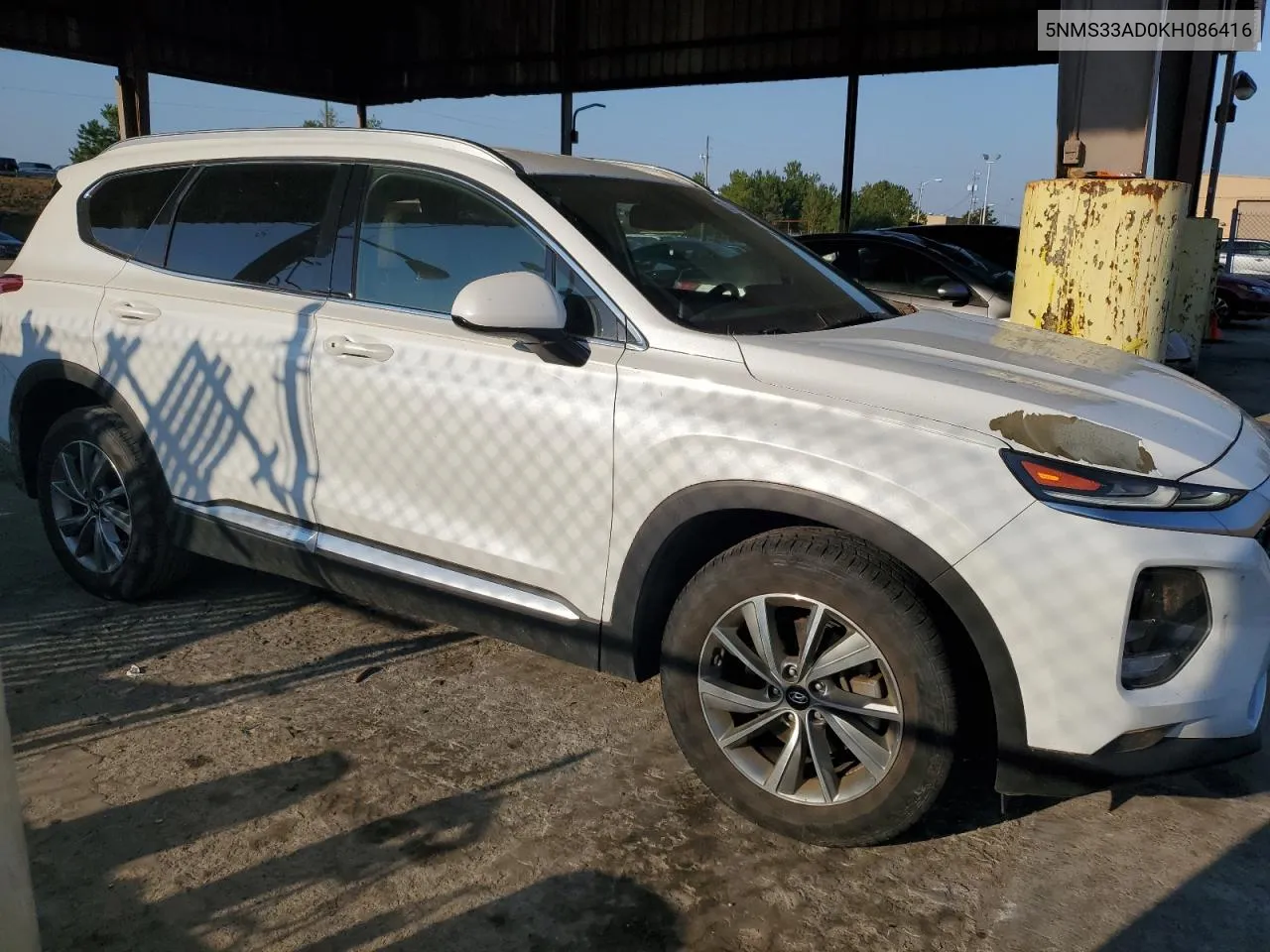 2019 Hyundai Santa Fe Sel VIN: 5NMS33AD0KH086416 Lot: 75533284