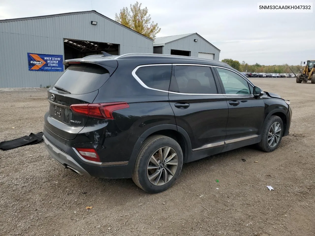 2019 Hyundai Santa Fe Sel VIN: 5NMS3CAA0KH047332 Lot: 75565744