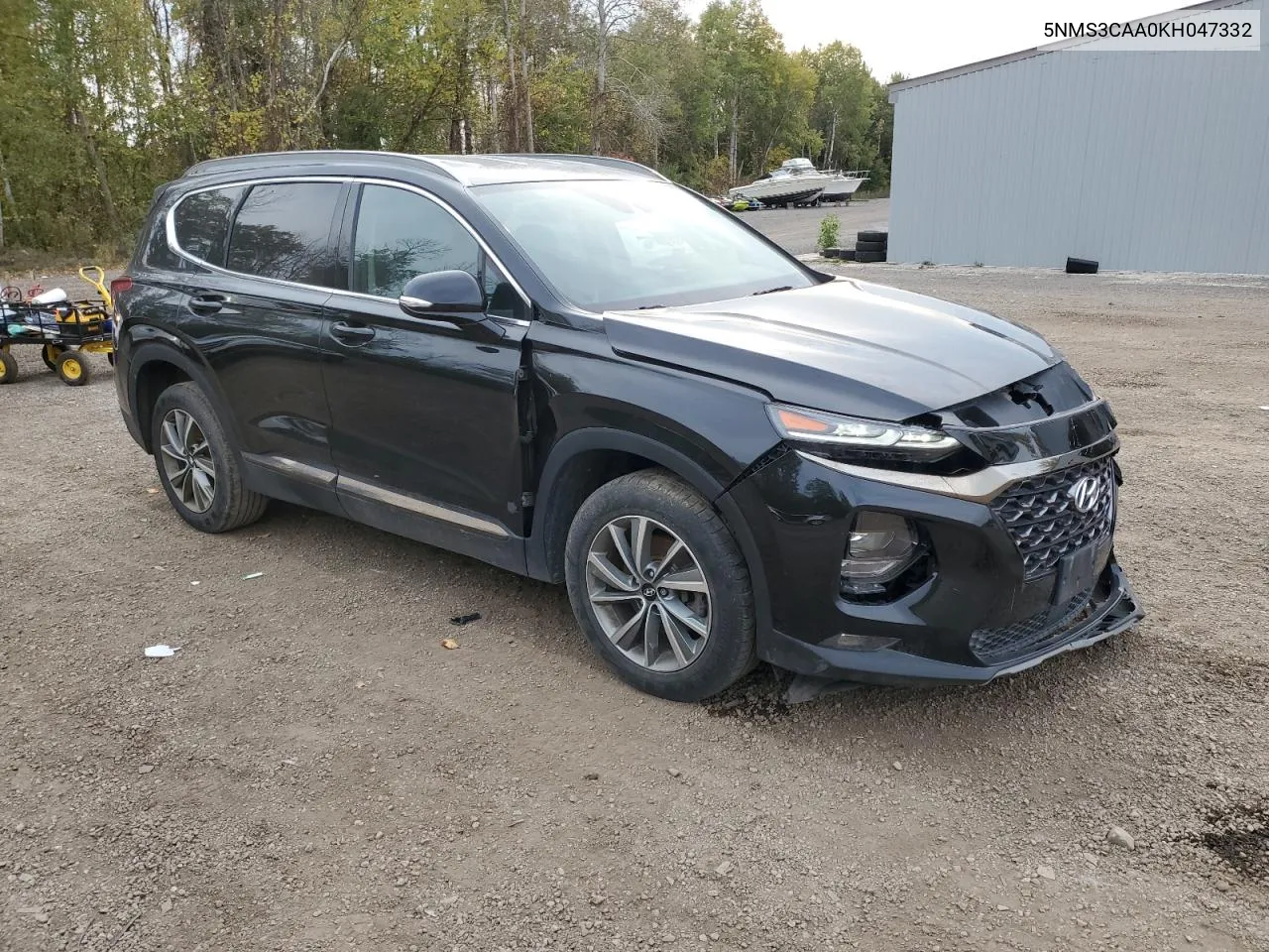 2019 Hyundai Santa Fe Sel VIN: 5NMS3CAA0KH047332 Lot: 75565744