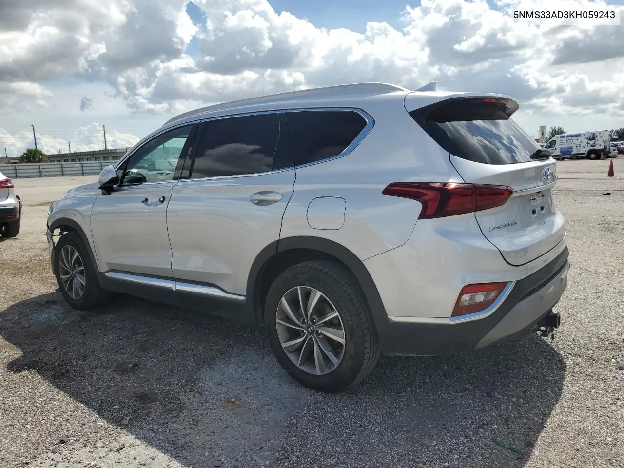 2019 Hyundai Santa Fe Sel VIN: 5NMS33AD3KH059243 Lot: 75592454