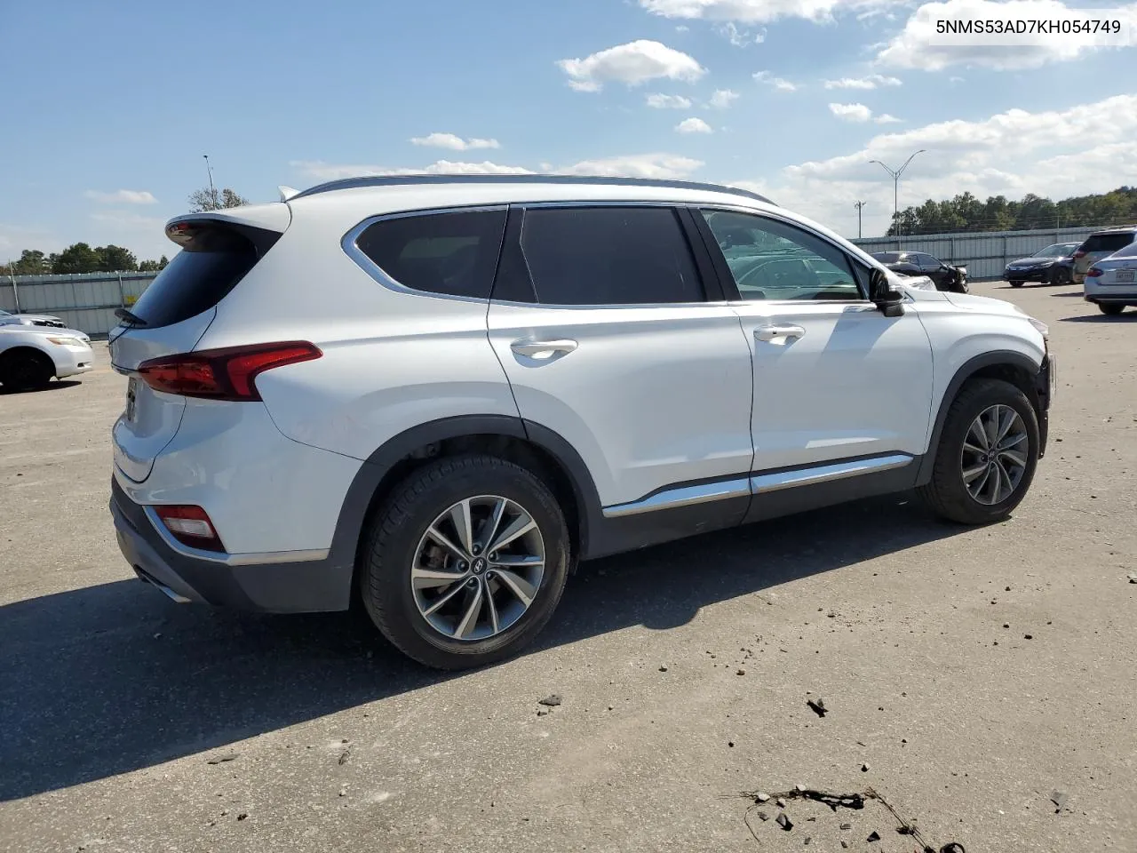 2019 Hyundai Santa Fe Limited VIN: 5NMS53AD7KH054749 Lot: 75739404