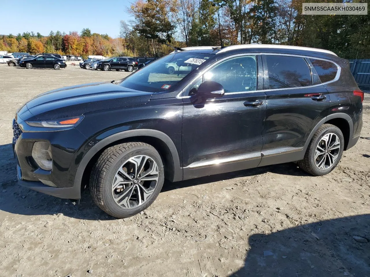 2019 Hyundai Santa Fe Limited VIN: 5NMS5CAA5KH030469 Lot: 75763154