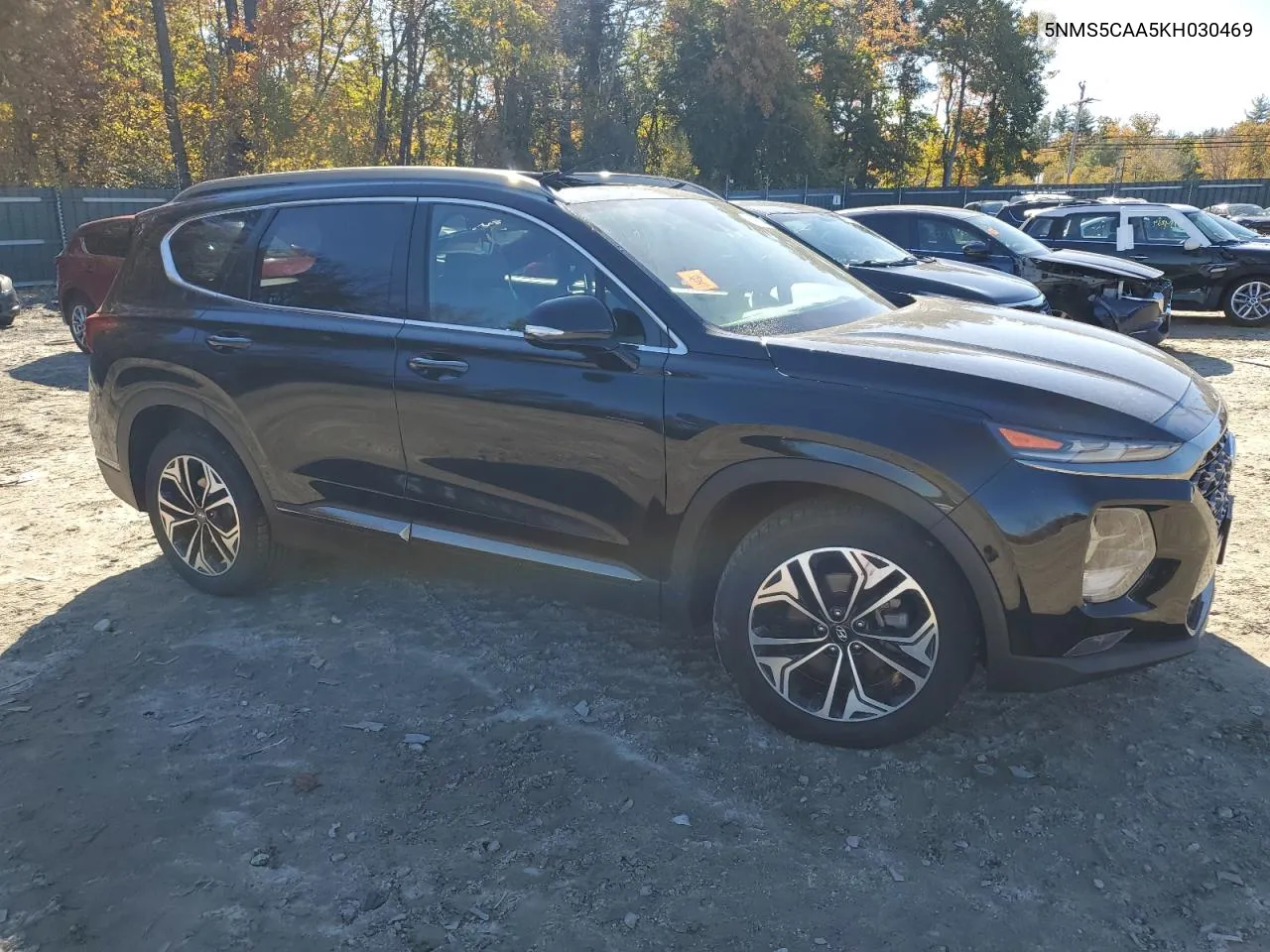 2019 Hyundai Santa Fe Limited VIN: 5NMS5CAA5KH030469 Lot: 75763154