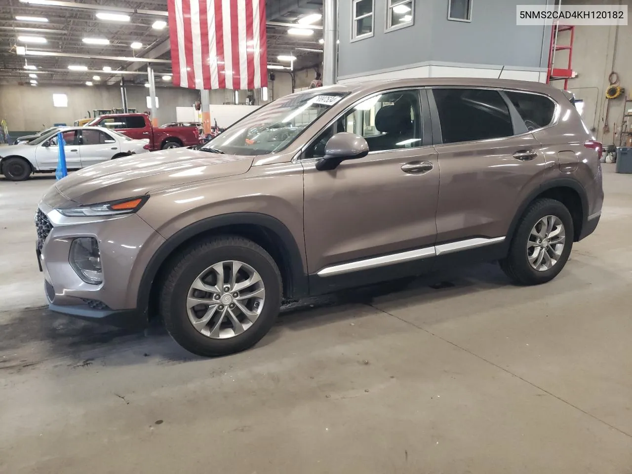 2019 Hyundai Santa Fe Se VIN: 5NMS2CAD4KH120182 Lot: 75897534