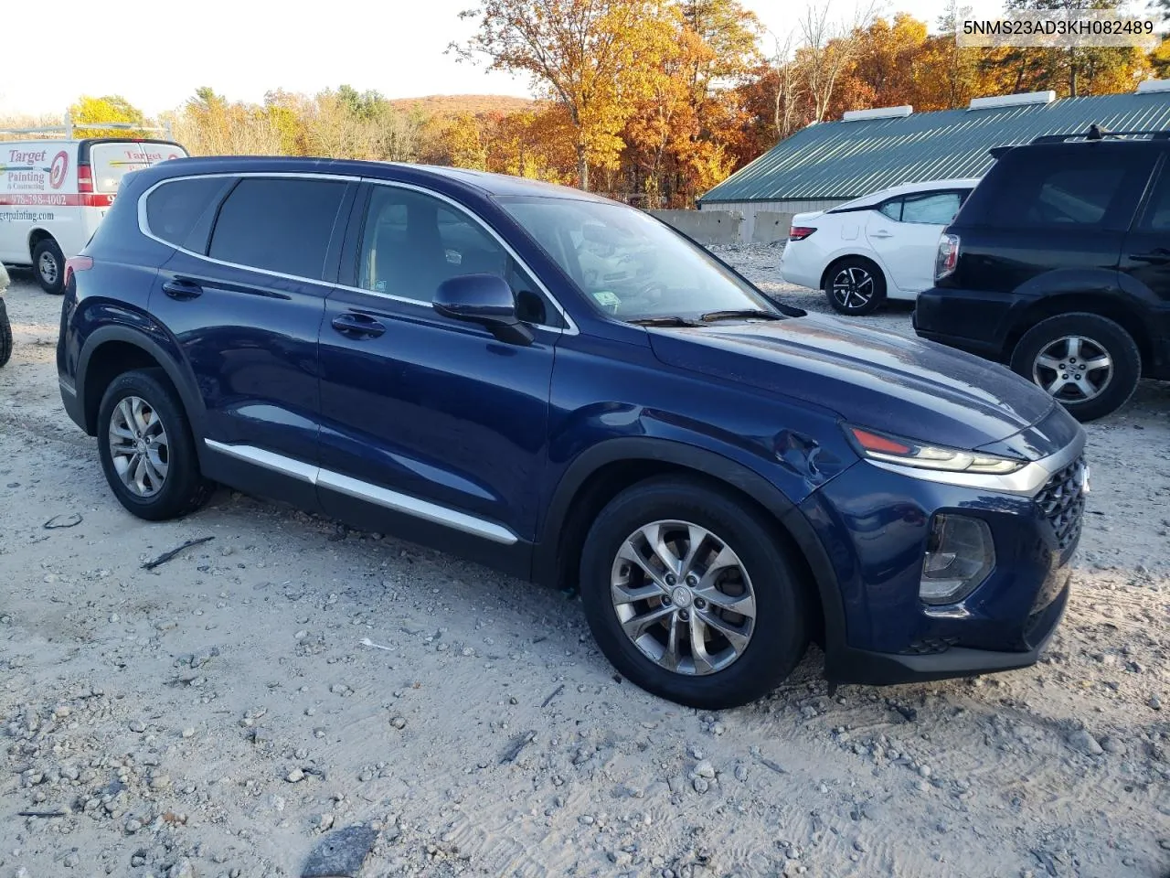 2019 Hyundai Santa Fe Se VIN: 5NMS23AD3KH082489 Lot: 75925454