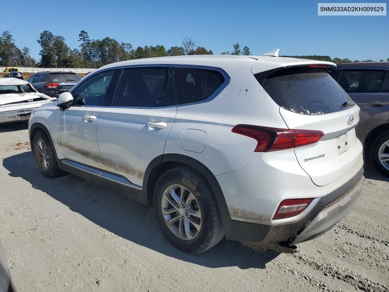 2019 Hyundai Santa Fe Sel VIN: 5NMS33AD2KH009529 Lot: 75927744