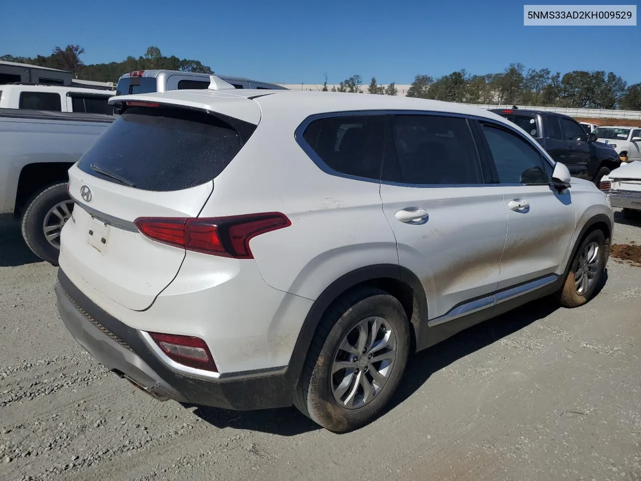 2019 Hyundai Santa Fe Sel VIN: 5NMS33AD2KH009529 Lot: 75927744