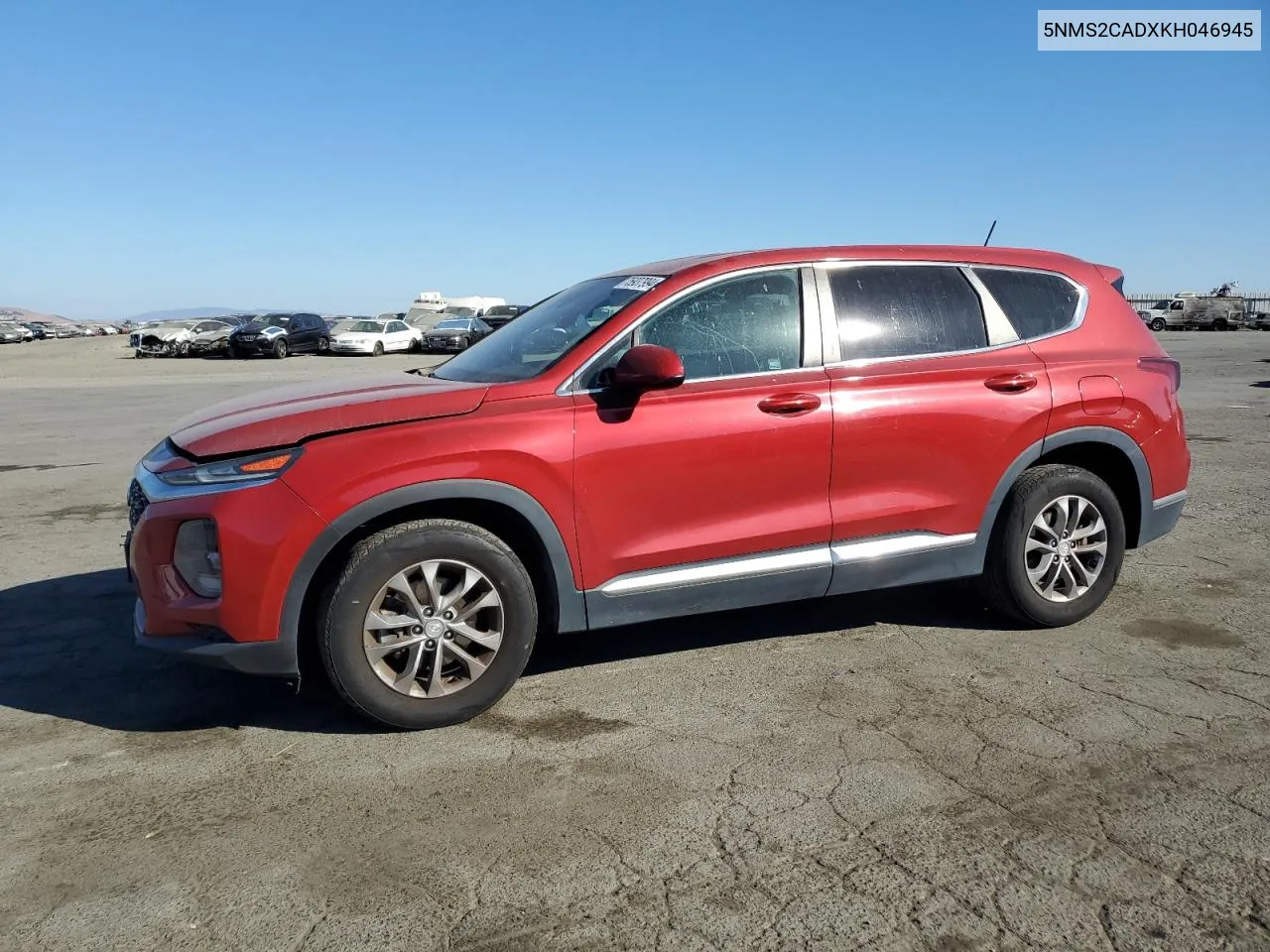 2019 Hyundai Santa Fe Se VIN: 5NMS2CADXKH046945 Lot: 75937994