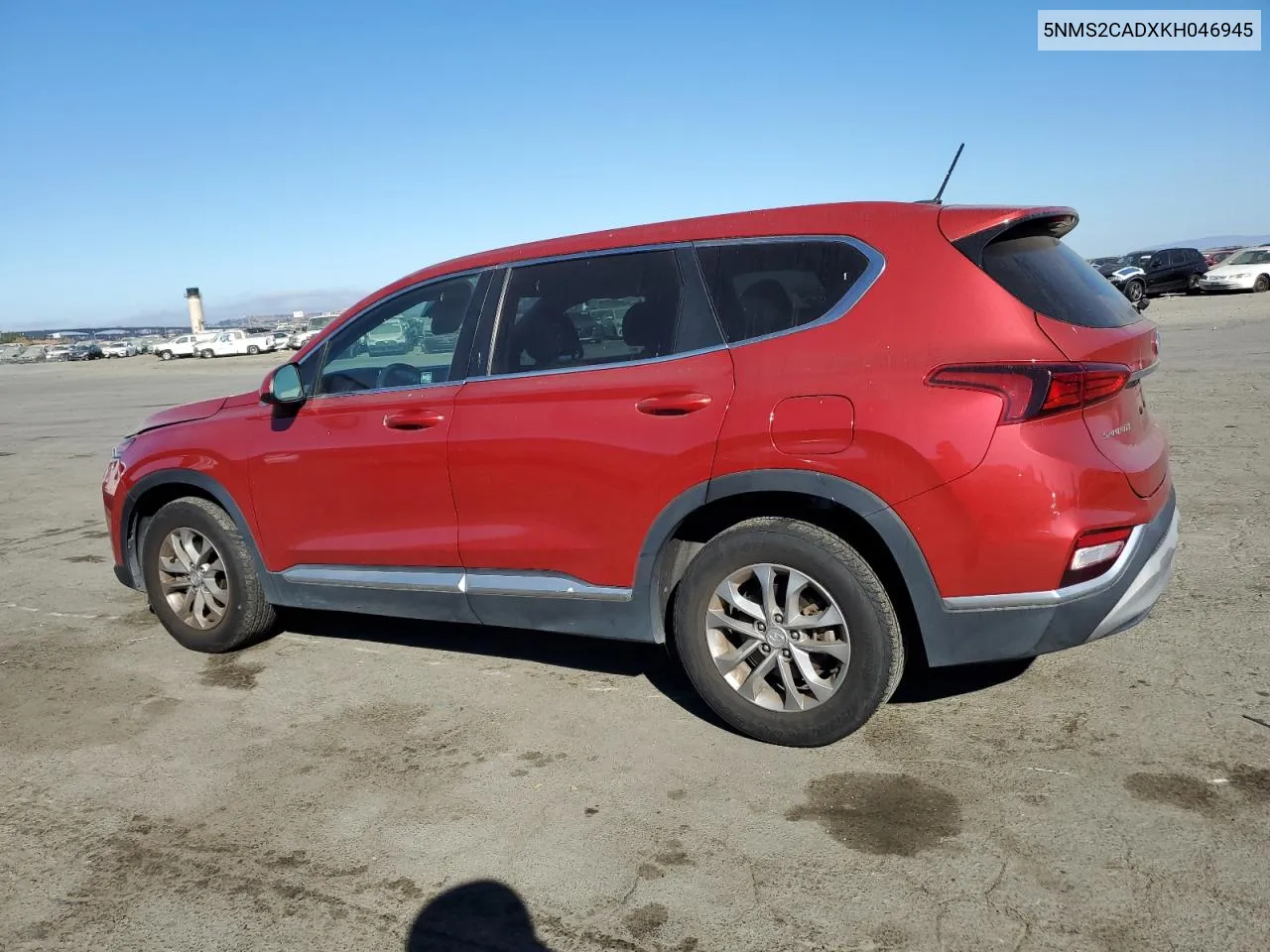 2019 Hyundai Santa Fe Se VIN: 5NMS2CADXKH046945 Lot: 75937994