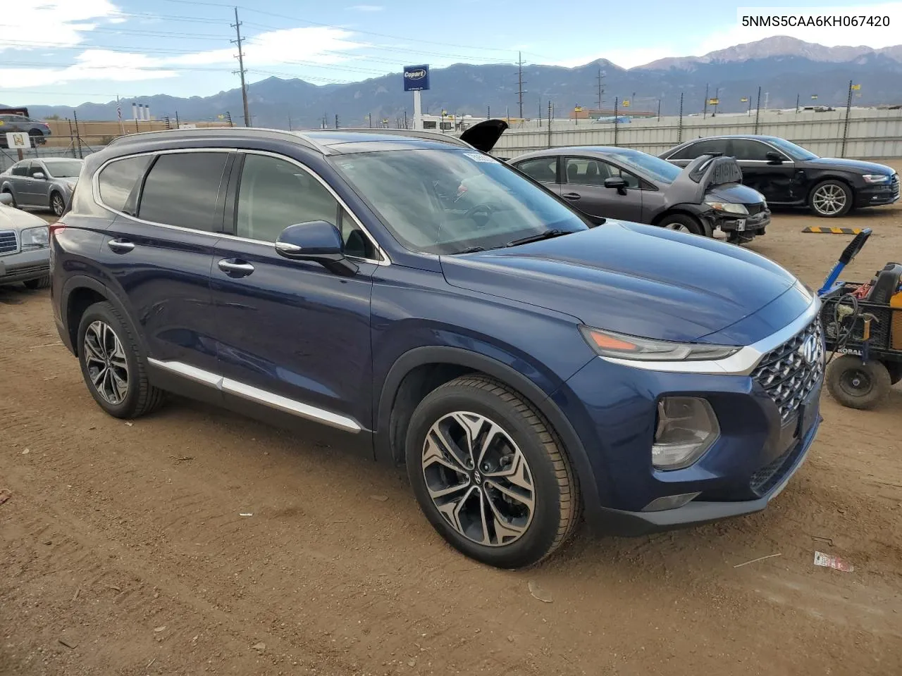 2019 Hyundai Santa Fe Limited VIN: 5NMS5CAA6KH067420 Lot: 75953224