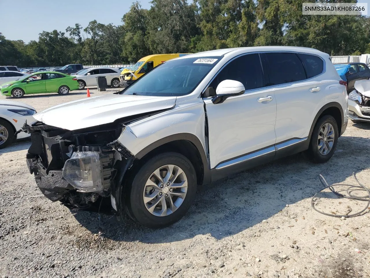 2019 Hyundai Santa Fe Sel VIN: 5NMS33AD1KH087266 Lot: 76231564