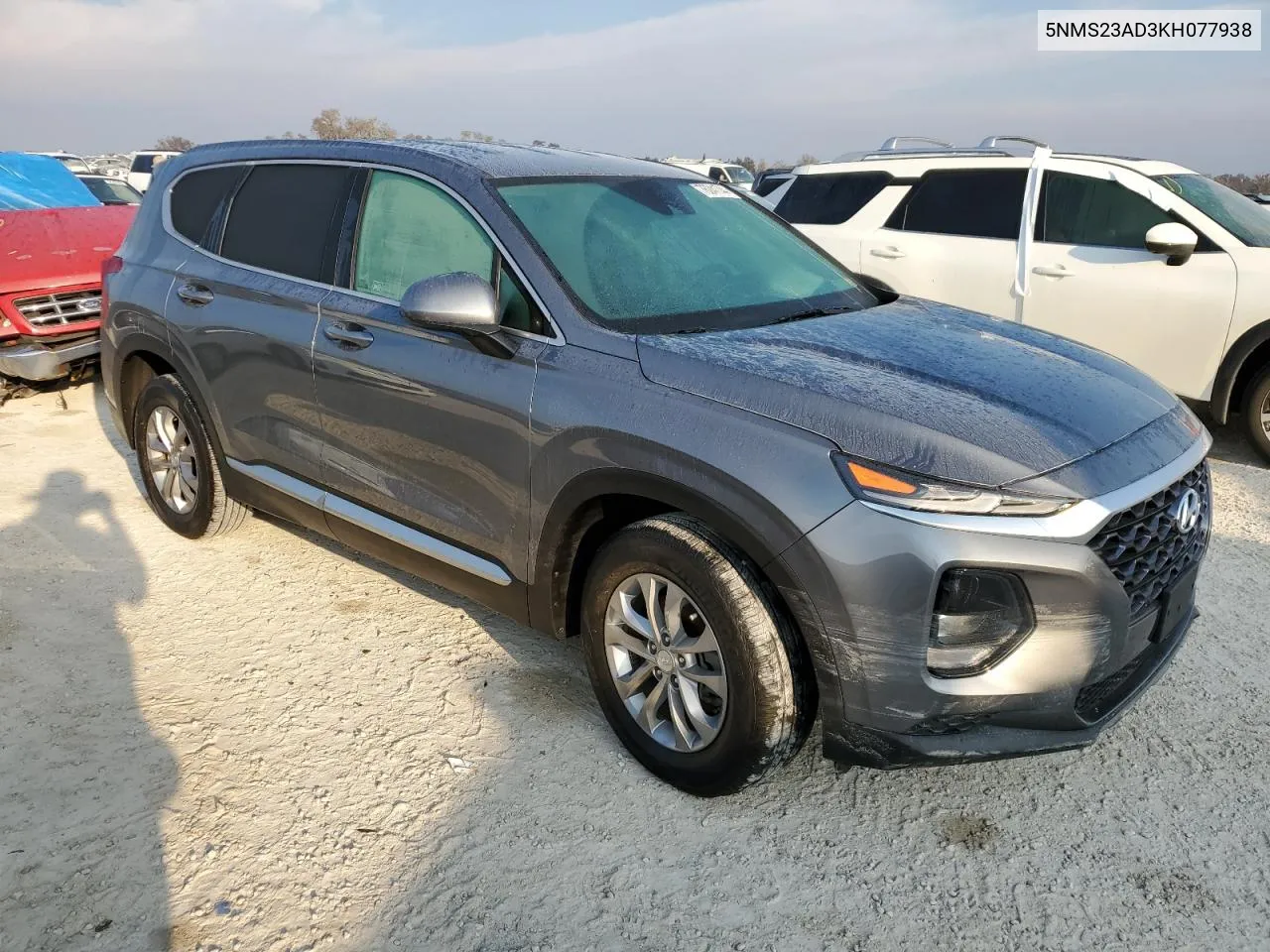 2019 Hyundai Santa Fe Se VIN: 5NMS23AD3KH077938 Lot: 76241744