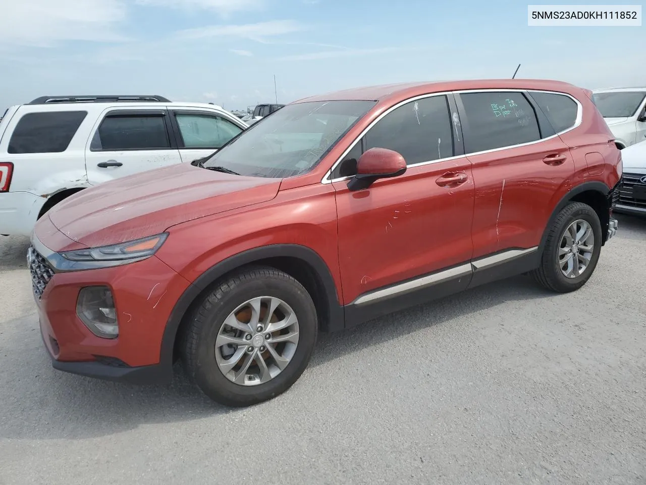 2019 Hyundai Santa Fe Se VIN: 5NMS23AD0KH111852 Lot: 76292224