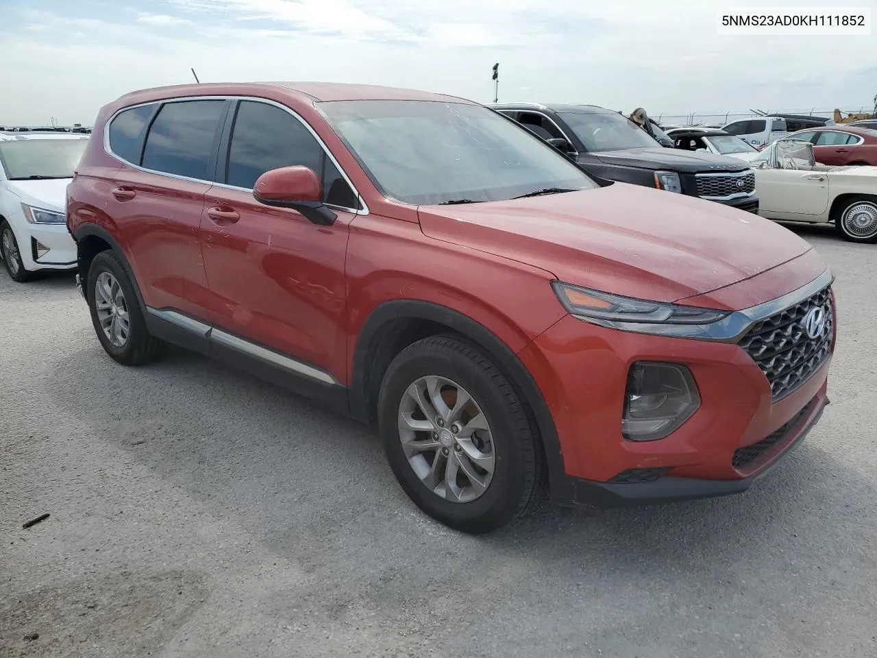 2019 Hyundai Santa Fe Se VIN: 5NMS23AD0KH111852 Lot: 76292224