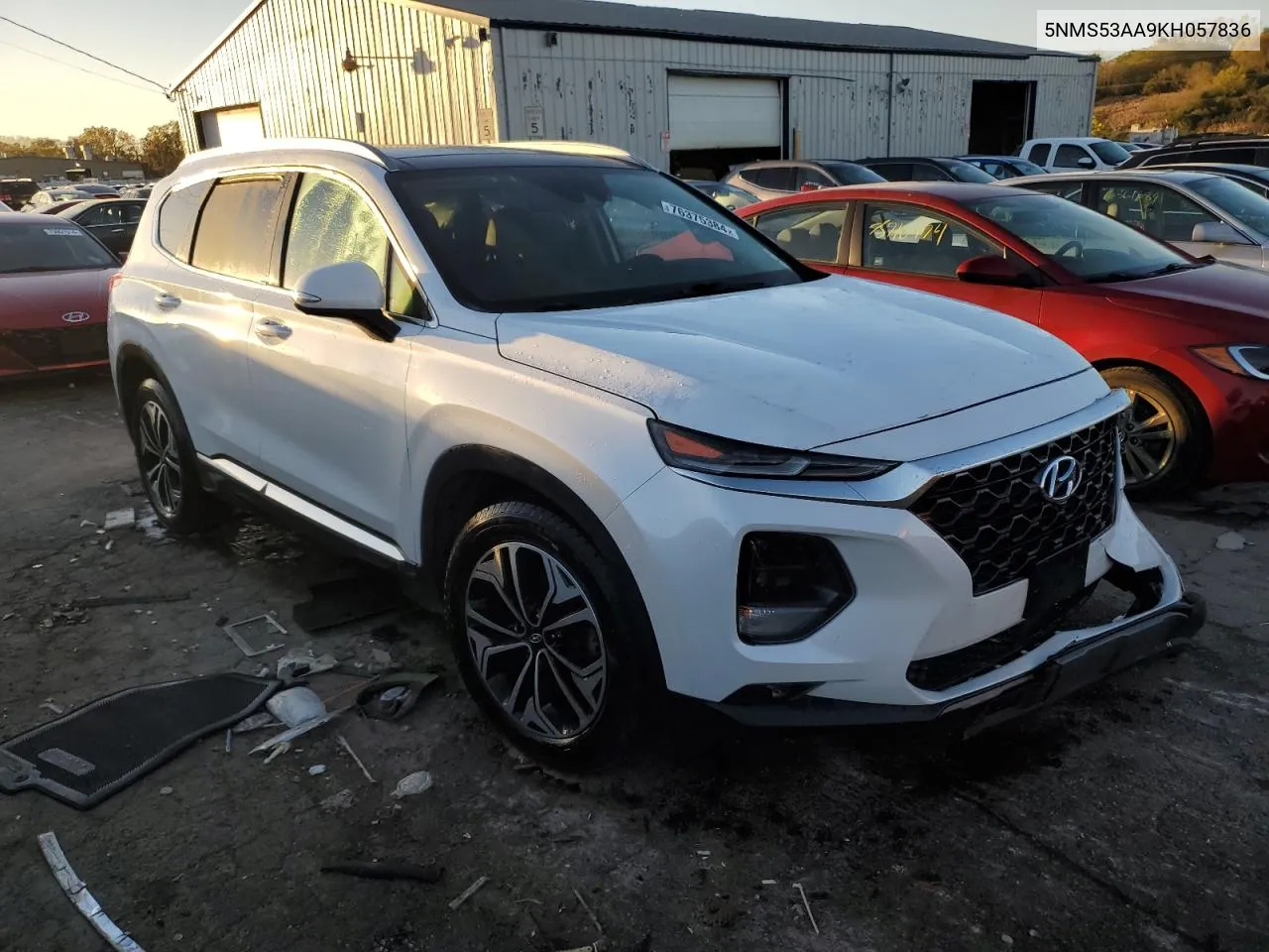 5NMS53AA9KH057836 2019 Hyundai Santa Fe Limited