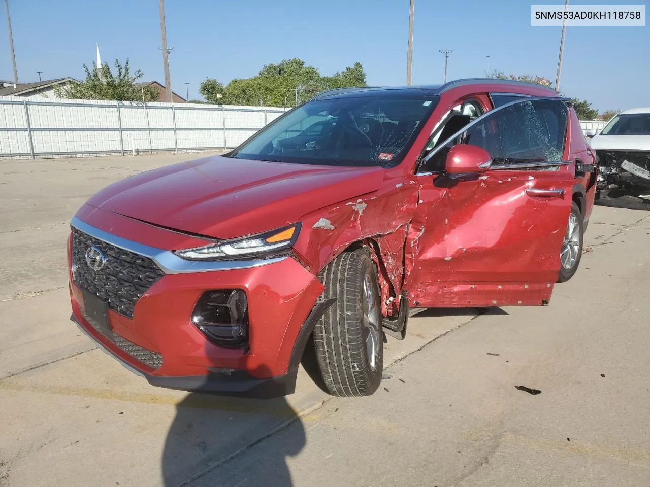 2019 Hyundai Santa Fe Limited VIN: 5NMS53AD0KH118758 Lot: 76694334