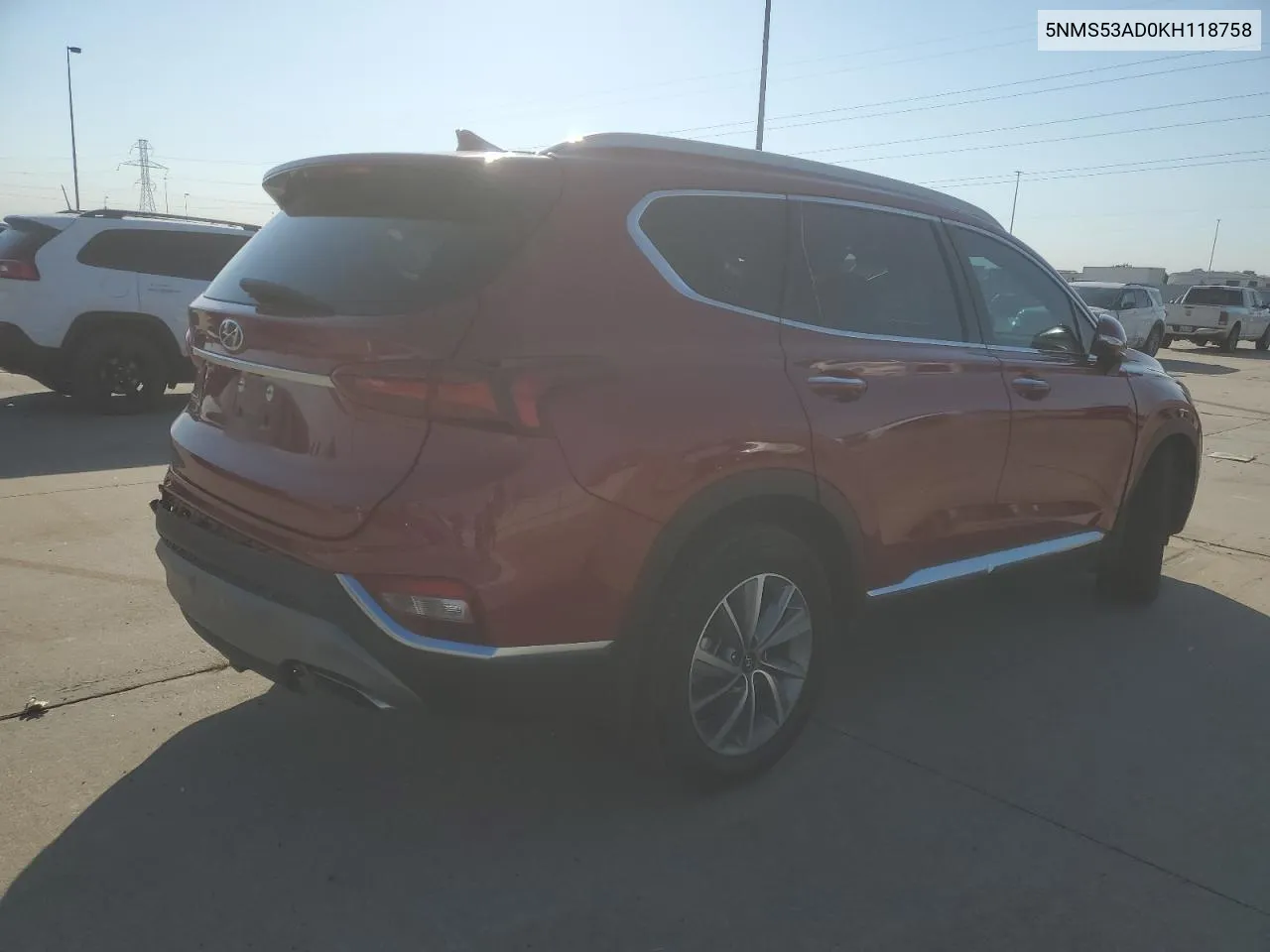 5NMS53AD0KH118758 2019 Hyundai Santa Fe Limited