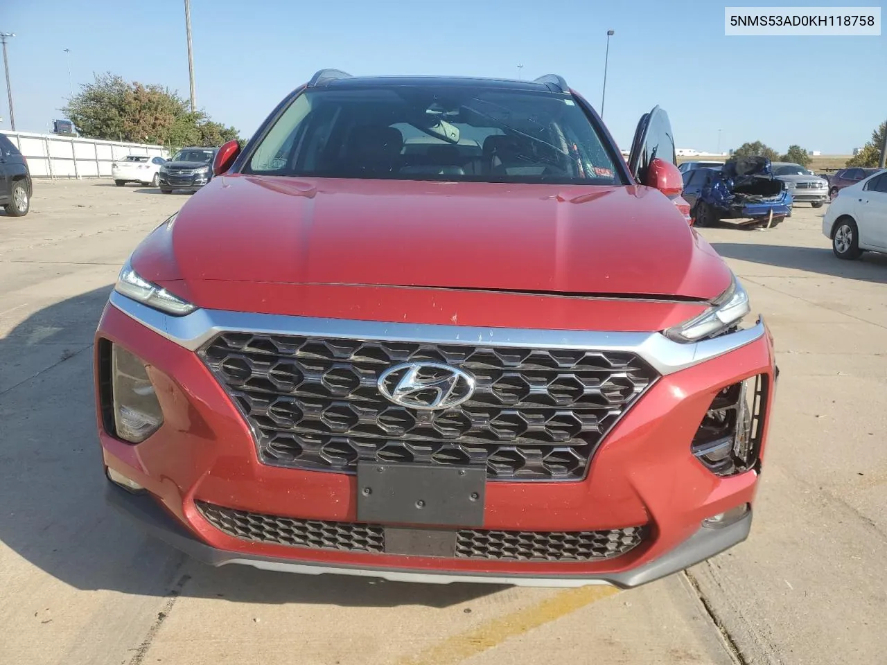 2019 Hyundai Santa Fe Limited VIN: 5NMS53AD0KH118758 Lot: 76694334